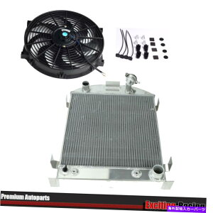 Radiator �A���~�j�E�����W�G�[�^�[3ROW��14 �X�����t�@��1932 Ford Chopped Hot Rod w/Chevy 350 V8 Aluminum Radiator 3Row&14 Slim Fan For 1932 Ford Chopped Hot Rod w/Chevy 350 V8�y���s�A���i�z