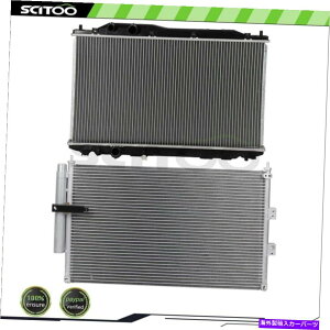 Radiator J[WG[^[A/CRfT[LbgAcura CSX Honda CivicɓK܂ Car Radiator and A/C Condenser Kit Fits Acura CSX Honda Civic