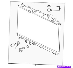 Radiator {̃z_WG[^[if\j19010-6B2-A01 Genuine Honda Radiator (Denso) 19010-6B2-A01
