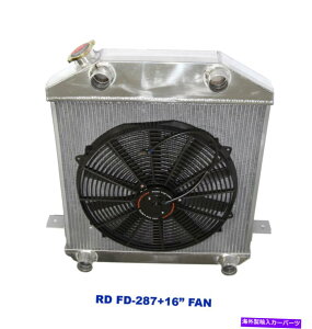 Radiator 39-41 Flathead L-Head V8 Y�u���b�N3�R�A�p�t�H�[�}���X���W�G�[�^�[+16 �t�@�� fit 39-41 Flathead L-Head V8 Y-Block 3 Core Performance RADIATOR+16 Fan