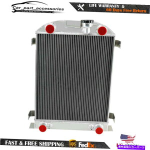 Radiator 1932-19383A~jEWG[^[tH[h[hX^[XgbNtbgwbh3.3L 3-Row Aluminum Radiator For 1932-1938 Ford Roadster Stock Height Flathead 3.3L