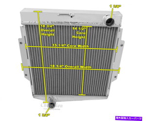 Radiator 63-69 Datsun Fairlady��2��WR���W�G�[�^�[ 2 Row WR Radiator For 63-69 Datsun Fairlady�y���s�A���i�z