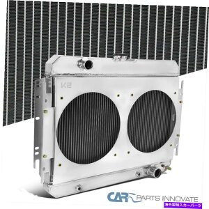 Radiator �t�B�b�g63-65�C���p��67-68�r�X�P�[���J�v���X3��R�A�N�[�����W�G�[�^�[+�f���A���t�@���V�����E�h Fit 63-65 Impala 67-68 Biscayne Caprice 3 Row Core Cool Radiator+Dual Fan Shroud�y���s�A���i�z