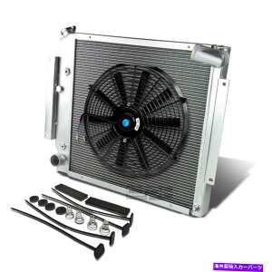 Radiator �X�J�E�gII/�s�b�N�A�b�v5.0L V8 3/3��/�R�A�A���~�j�E���N�������W�G�[�^�[+14 �u���b�N�t�@�� SCOUT II/PICKUP 5.0L V8 THREE/3 ROW/CORE ALUMINUM CHROME RADIATOR+14 BLACK FAN�y���s�A���i�z