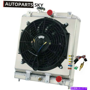 Radiator 1992N2000Ñz_VrbNGN4񃉃WG[^[VEht@Eg Del Sol Integra DB DC 4 Row Radiator Shroud Fan For 1992-2000 Honda Civic EK EG DEL SOL Integra DB DC