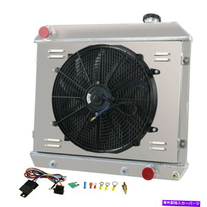Radiator 61-66̃A~jEWG[^[+dt@VEhV{[gbNsbNAbvxOc/k Aluminum Radiator+Electric Fan Shroud For 61-66 Chevy Truck Pickup Suburban C/K