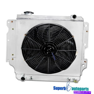 Radiator 1987-2006�W�[�v�����O���[TJ YJ V8 3��R�A���W�G�[�^�[ +��p�V�����E�h�t�@�� Fits 1987-2006 Jeep Wrangler TJ YJ V8 3 Row Core Radiator +Cooling Shroud Fan�y���s�A���i�z