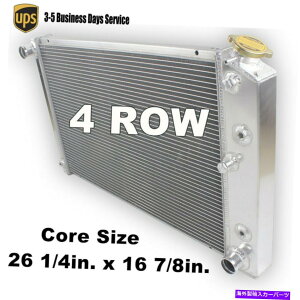 Radiator 1970-1981�V�{���[�J�}��1978-1987 G-Body Monte Carlo��4��A���~�j�E�����W�G�[�^�[ 4-Row Aluminum Radiator for 1970-1981 Chevy Camaro 1978-1987 G-Body Monte Carlo�y���s�A���i�z