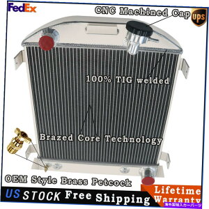 Radiator 1009 30-32�t�H�[�h���f��3.3L/33-38�V���[�Y�J�[�V�{���[�G���W����4�񃉃W�G�[�^�[ 1009 4 ROW RADIATOR FOR 30-32 FORD MODEL 3.3L/33-38 SERIES CARS CHEVY ENGINES�y���s�A���i�z