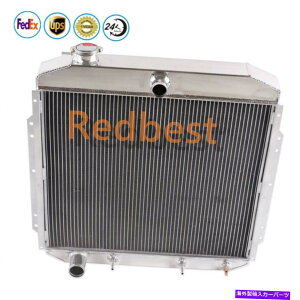 Radiator 1953-1956 Ford F-100 F-250 F-350�s�b�N�A�b�v�g���b�NL6 V8��4��A���~�j�E�����W�G�[�^�[ 4 Rows Aluminum Radiator For 1953-1956 Ford F-100 F-250 F-350 Pickup Truck L6 V8�y���s�A���i�z