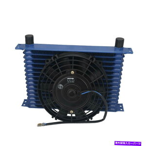 Radiator 8 ''�d���t�@���L�b�g��15��10AN�G���W���g�����X�~�b�V�����I�C���N�[���[�p���j�o�[�T�� 8'' Electric Fan Kit & 15 Rows 10AN Engine Transmission Oil Cooler For Universal�y���s�A���i�z