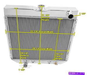 Radiator 2�s1 RS���W�G�[�^�[���[�z�[�X�h���C�o�[20 1969-1970�t�H�[�h�}�X�^���O�̃R�A 2 Row 1 RS Radiator Lowerhose Driver 20 Core for 1969-1970 Ford Mustang�y���s�A���i�z