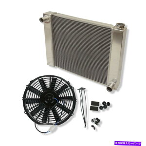 Radiator SBC BBC�̐������ꂽ�A���~�j�E�����W�G�[�^�[25 x19 x2.2 ''��12 �d�C��p�t�@�� For SBC BBC Fabricated Aluminum Radiator 25x19x2.2''& 12 Electric Cooling Fan�y���s�A���i�z