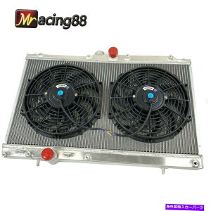 Radiator OHT[̃A~jE2񃉃WG[^[Evolution 7 8 9+2x 12 "t@+uPbg Aluminum 2 Row Radiator For Mitsubishi Lancer Evolution 7 8 9+2x 12" Fan+Bracket