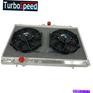 Radiator OHT[î߂̃WG[^[7 8 9A~jE2+2x 10 "t@+uPbg Radiator For Mitsubishi Lancer Evolution 7 8 9 Aluminum 2 Row+2x 10" Fan+Bracket