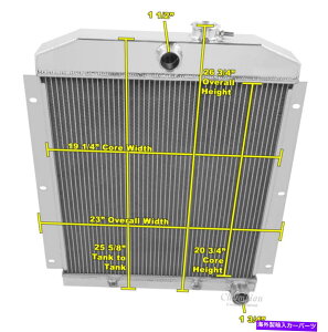 Radiator 2�s1 1947�N����1954�N�̃V�{���[C/K�V���[�Y�̃`���[�u�f�B�X�J�E���g�`�����s�I�����W�G�[�^�[ 2 Row 1 Tubes Discount Champion Radiator for 1947 - 1954 Chevrolet C/K Series�y���s�A���i�z