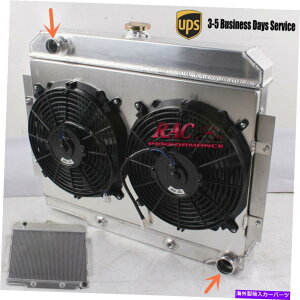 Radiator 72-86�p�W�[�vCJ CJ5 CJ7�V�{���[350 V8�X���b�v3��A���~�j�E�����W�G�[�^�[ +�t�@���V�����E�h For 72-86 Jeep CJ CJ5 CJ7 Chevy 350 V8 Swap 3 Row Aluminum Radiator + Fan Shroud�y���s�A���i�z