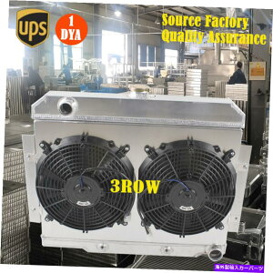 Radiator 3��̃��W�G�[�^�[ +�V�����E�h�t�@��1972-1986 1973�W�[�vCJ5 CJ6 CJ7 AT/MT CHEVY SBC V8 3 Row Radiator +Shroud Fan 1972-1986 1973 JEEP CJ5 CJ6 CJ7 AT/MT CHEVY SBC V8�y���s�A���i�z