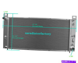 Radiator GMC�̂��ׂẴA���~�j�E�����W�G�[�^�[2001-2013 Sierra 1500 2Rows 34 "Core All Aluminum Radiator For GMC 2001-2013 Sierra 1500 2Rows 34" Core AT