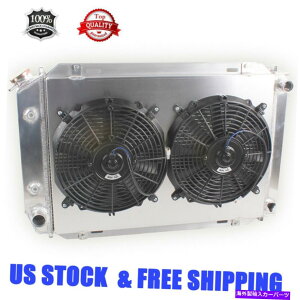 Radiator 3A~jEWG[^[+1979N1993ÑtH[h}X^OtHbNX{fB5.0L 2.3L AT/MT 3-Row Aluminum Radiator+2Fans For 1979-1993 Ford Mustang Foxbody 5.0L 2.3L AT/MT