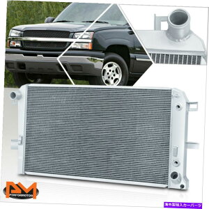 Radiator 01-05�̃V�{���[�V���o���[�h/GMC�V�G��6.6�A���~�R�A3���p���W�G�[�^�[ For 01-05 Chevy Silverado/GMC Sierra 6.6 AT Aluminum Core 3-Row Cooling Radiator�y���s�A���i�z