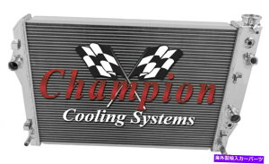 Radiator 1998�N��2�񔎎m�`�����s�I�����W�G�[�^�[1999�|���e�B�A�b�N�t�@�C�A�o�[�h�g�����XAM V8�G���W�� 2 Row DR Champion Radiator for 1998 1999 Pontiac Firebird Trans Am V8 Engine�y���s�A���i�z