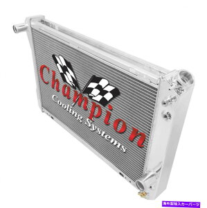 Radiator 2�s1 �`���[�uRR�`�����s�I�����W�G�[�^�[1982-1992�|���e�B�A�b�N�t�@�C�A�o�[�h�g�����X�A�� 2 Row 1 Tubes RR Champion Radiator for 1982 - 1992 Pontiac Firebird Trans Am�y���s�A���i�z