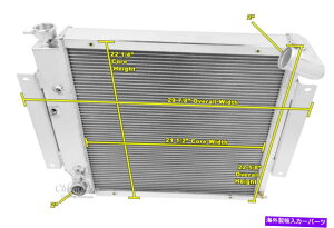 Radiator 1971�N����1980�N�̃C���^�[�i�V���i���X�J�E�gII V8�G���W����2��̃p�t�H�[�}���X���W�G�[�^�[ 2 Row Perf Champion Radiator for 1971 - 1980 International Scout II V8 Engine�y���s�A���i�z