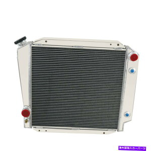 Radiator 1966-1977 76 75 74 Ford Early Bronco V8�ϊ���4��A���~�j�E�����W�G�[�^�[ 4 Row Aluminum Radiator For 1966-1977 76 75 74 Ford Early Bronco V8 Conversion�y���s�A���i�z