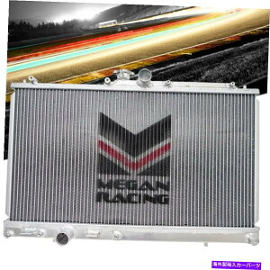 Radiator 03-07 Lancer Evolution EVO VIII/IX MT�̃~�[�K���A���~�j�E��2��t�����g���W�G�[�^�[ Megan Aluminum 2-Row Front Radiator For 03-07 Lancer Evolution EVO VIII/IX MT�y���s�A���i�z