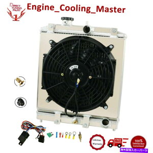 Radiator 1992�N����2001�N��4�񃉃W�G�[�^�[�V�����E�h�t�@���L�b�gHonda Civic EH EJ/Del Sol/Integra MT 4 Row Radiator Shroud Fan Kit For 1992-2001 Honda Civic EH EJ/Del Sol/Integra MT
