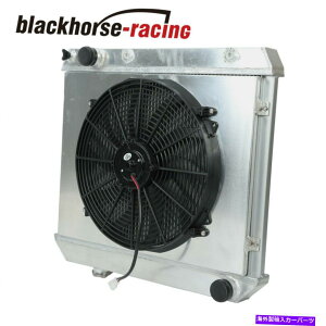 Radiator 63-66�V�{���[�g���b�NC/K�V���[�Y�|���e�B�A�b�N�̃A���~�j�E���R�A3�񃉃W�G�[�^�[+�V�����E�h�t�@�� Aluminum Core 3 Row Radiator+Shroud Fan For 63-66 Chevy Truck C/K Series Pontiac�y���s�A���i�z
