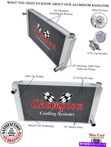 Radiator SZ`sI3񃆃jo[TNXt[28 "RAWG[^[VFr[\UN28-CH SZ Champion 3 Row Universal Crossflow 28" Core Radiator Chevy Config #UN28-CH