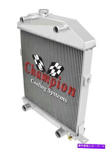 Radiator 2�s1 RS�`�����s�I�����W�G�[�^�[1942-1948�}�[�L�����[�N�[�y29A�t���b�g�w�b�h�\�� 2 Row 1 RS Champion Radiator for 1942 - 1948 Mercury Coupe 29A Flathead Config�y���s�A���i�z