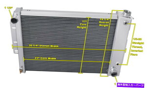 Radiator 2�s1 RS�`�����s�I�����W�G�[�^�[1967 68 1969�|���e�B�A�b�N�t�@�C�A�o�[�h�g�����X�A��V8 Eng 2 Row 1 RS Champion Radiator for 1967 68 1969 Pontiac Firebird Trans Am V8 Eng�y���s�A���i�z
