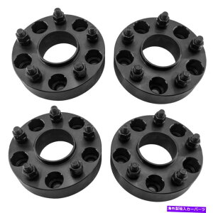 �X�y�[�T�[ 4PCS 1.5 "5x5�W�[�vJK�p�̍����n�u�Z���g���b�N�z�C�[���X�y�[�T�[�A�_�v�^�[1/2" x20�X�^�b�h 4PCS 1.5" 5x5 Black Hubcentric Wheel Spacers Adapters 1/2"x20 Studs for Jeep JK