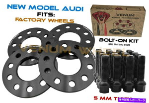 Xy[T[ 4 PC 5x112zC[Xy[T[Lbg66.6 |5mm |AEfBt@Ng[zC[2009-2018̏ꍇ 4 Pc 5x112 Wheel Spacer Kit 66.6 | 5mm Thick | For Audi Factory Wheels 2009-2018