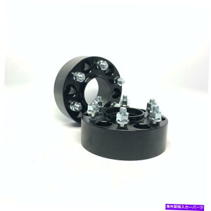 スペーサー 2pc 2 "lip 6x5 6x127 w/lip 6x5 6x127のハブセントリックブラックホイールスペーサー 2pc 2" Hubcentric Black Wheel Spacers w/Lip 6x5 6x127 Fits Envoy Trailblazer SSR