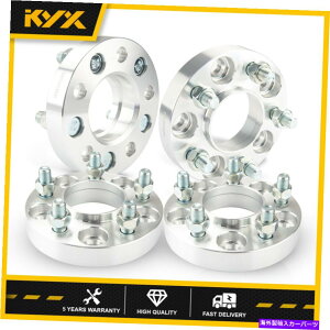 �X�y�[�T�[ 4PCS 1 "�z�C�[���X�y�[�T�[�A�_�v�^�[5x4.5�_�b�W�`�������W���[�`���[�W���[14x1.5�X�^�b�h 4Pcs 1" Wheel Spacers Adapters 5x4.5 For Dodge Challenger Charger 14x1.5 Studs