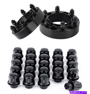 Xy[T[ 2pc 6x5.5nuZgbN1 "g^gbNp̃C`zC[Xy[T[ + 24ubNO 2pc 6x5.5 Hub Centric 1" Inch Wheel Spacers For Toyota Trucks + 24 Black Lugs