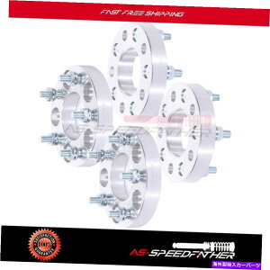 Xy[T[ 4PCS 1 "5O5x4.5?5x4.5W[vg^Vo[̃zC[Xy[T[12x1.5X^bh 4pcs 1" 5 Lug 5x4.5 to 5x4.5 wheel spacers For Jeep Toyota silver 12x1.5 studs