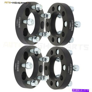 Xy[T[ 4xubNzC[Xy[T[ubN5x4.5 12x1.5X^bh1 "i25mmjz_g^̌ 4X black wheel spacers black 5x4.5 12x1.5 studs 1" (25mm) thick for Honda Toyota