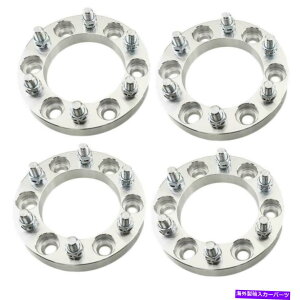 �X�y�[�T�[ 4PC 1�C���`6x5.5 "�z�C�[���X�y�[�T�[14x1.5�V�{���[�V���o���[�h�p�̃X�^�b�h�A�_�v�^�[ 4pc 1 inch 6x5.5" Wheel Spacers 14x1.5 Studs Adapters For Chevrolet Silverado