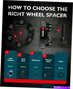 Xy[T[ 4PCS 1.25 ''zC[Xy[T[A_v^[6x5.5g^NTXGX470 GX460 106mm 4Pcs 1.25'' Wheel Spacers Adapters 6x5.5 For Toyota Lexus GX470 GX460 106mm