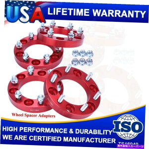 Xy[T[ 4PC 1 "C`zC[Xy[T[6x5.5 12x1.5g^^R}V{[Rh̃X^bh 4Pc 1"Inch Wheel Spacers 6x5.5 12x1.5 Studs For Toyota Tacoma Chevrolet Colorado