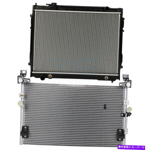 Radiator 1998�N����2004�N�̃g���^�^�R�}�x�[�X�W��3.4L�̃��W�G�[�^�[��AC�R���f���T�[��p�L�b�g Radiator&AC Condenser Cooling Kit For 1998-2004 Toyota Tacoma Base Standard 3.4L�y���s�A���i�z