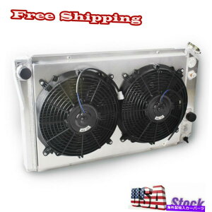 Radiator 1984-1990 Corvette 82-02 S10 Blaze 5.7L V8 CU829��3��̃��W�G�[�^�[�V�����E�h�t�@�� 3 Row Radiator Shroud Fans For 1984-1990 Corvette 82-02 S10 Blaze 5.7L V8 CU829�y���s�A���i�z