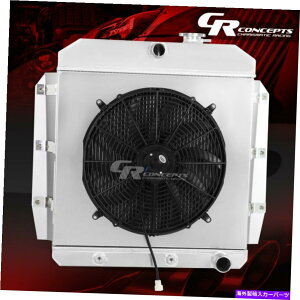 Radiator 3��A���~�j�E�����W�G�[�^�[+1955�N����1959�N�̃V�{���[/GMC 100/150�g���b�NV8�̃X�����t�@���V�����E�h 3-ROW ALUMINUM RADIATOR+SLIM FAN SHROUD FOR 1955-1959 CHEVY/GMC 100/150 TRUCK V8�y���s�A���i�z