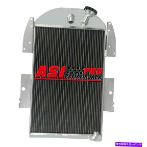 Radiator 1934-36��4��A���~�j�E�����W�G�[�^�[35�V�{���[�s�b�N�A�b�v�g���b�Nv8�ϊ�US�v�� 4 ROW ALUMINUM RADIATOR FOR 1934-36 35 CHEVY PICKUP TRUCKS V8 CONVERSION US PRO�y���s�A���i�z