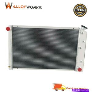 Radiator 4��A���~�j�E�����W�G�[�^�[�ɓK������1975-1979�V�{���[�m���@�A1970-1981�V�{���[�J�}��GMC 4 Row Aluminum Radiator fits 1975-1979 Chevy Nova,1970-1981 Chevy Camaro GMC